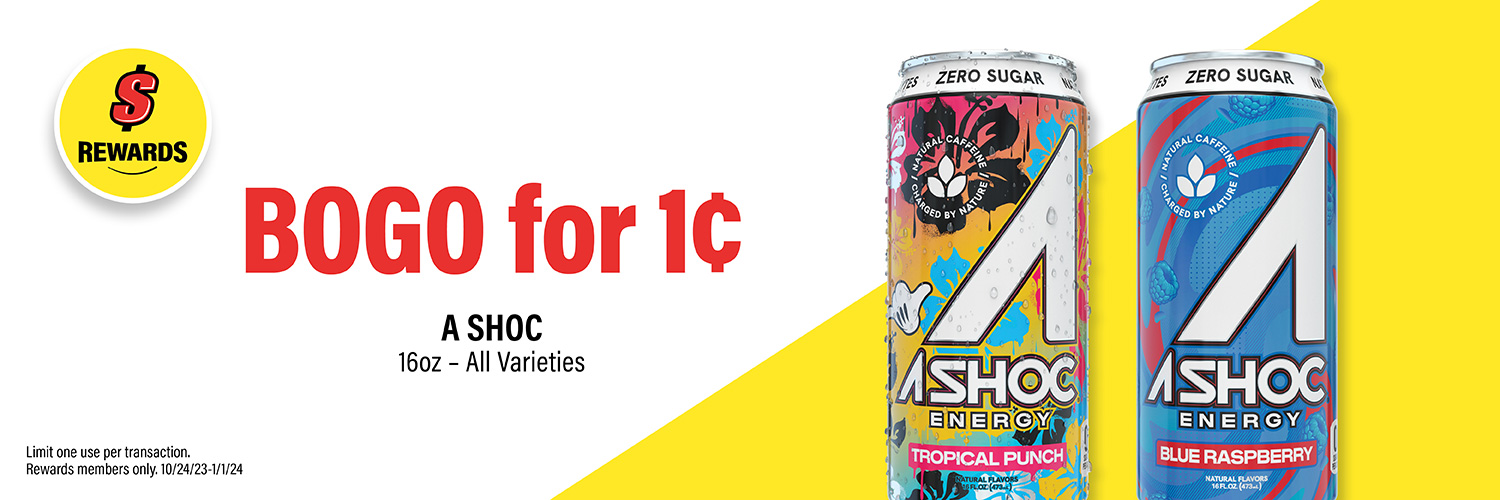 Buy 1, get 1 for 1¢ ASHOC