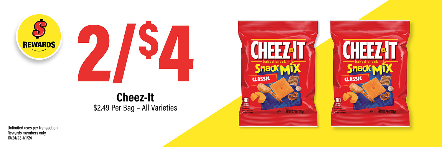 2/$4 Cheez-it